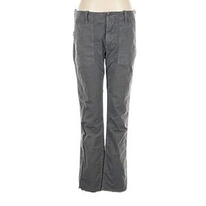 Nili Lotan Jenna Pant Charcoal Gray Utility‎ Cargo Cotton Blend Women's Size 6